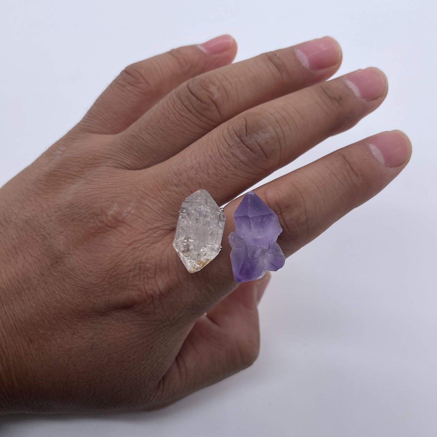 Amethyst Reflecting Snow(Handmade One of a Kind)