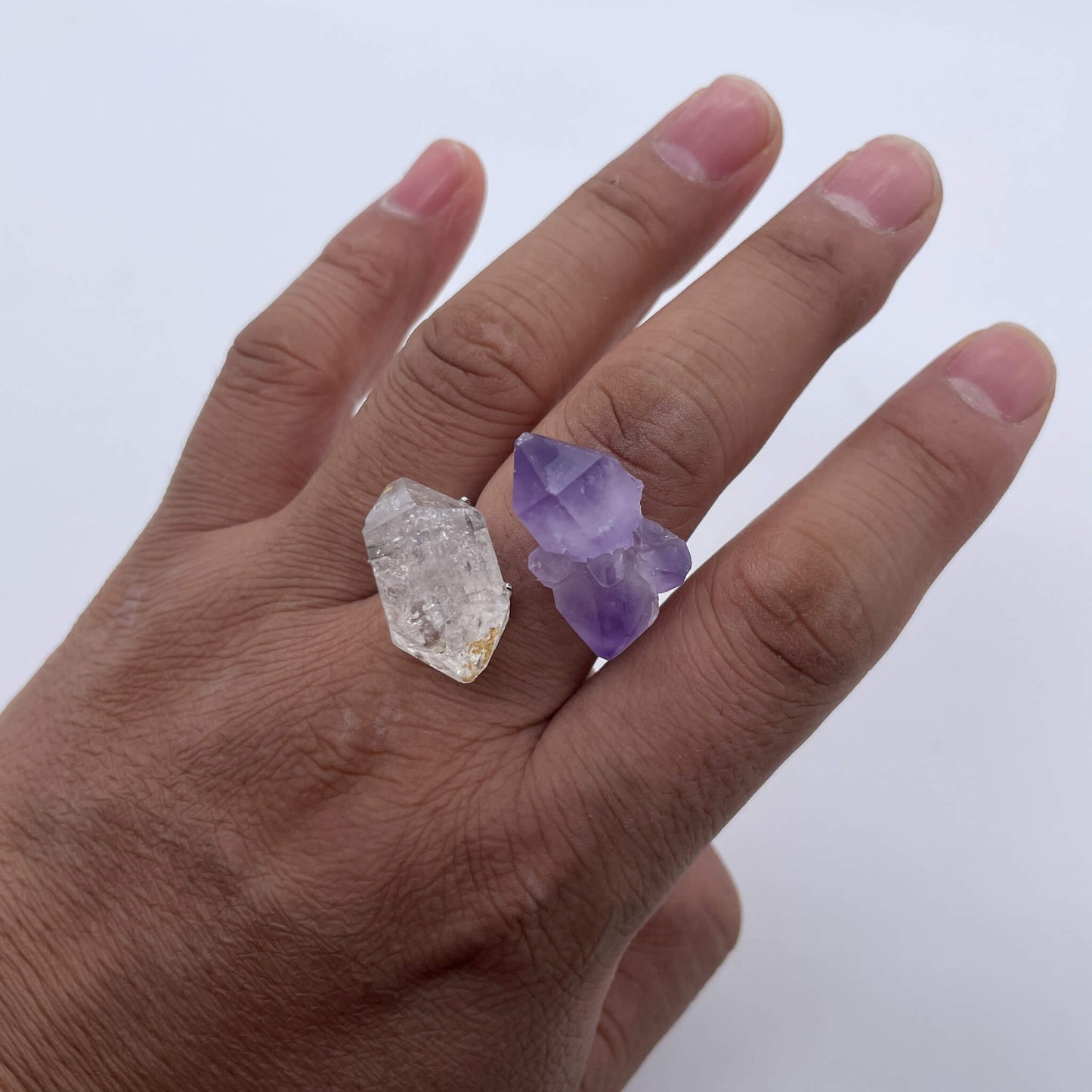 Amethyst Reflecting Snow（Handmade One of a Kind）