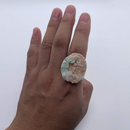 The Whisper of the Emerald City Ring（Handmade One of a Kind）