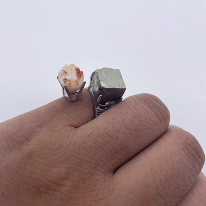 Heart United by Gold and Stone（Handmade One of a Kind）