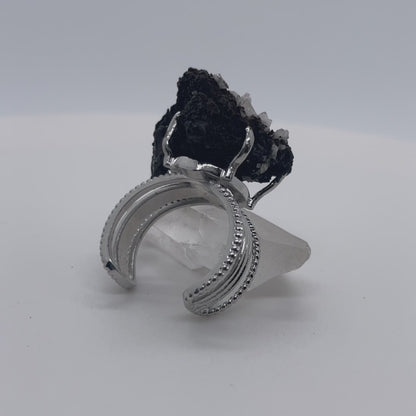 Crystals Hidden in Black Soil（Handmade One of a Kind）