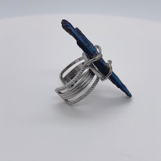 Azure Spirit Wing · Ring of Awakening（Handmade One of a Kind）